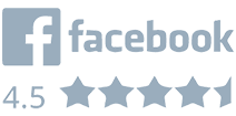 Facebook 4.5 stars logo